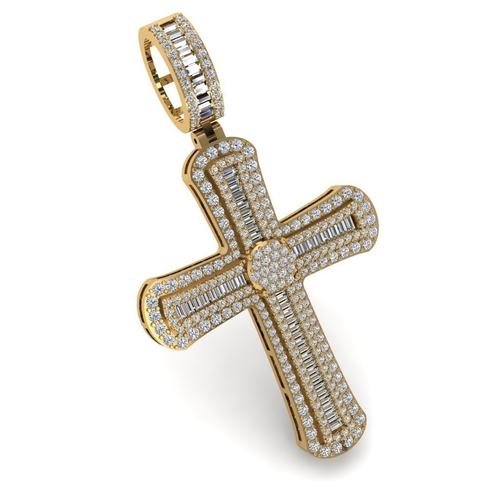 HIP-HOP CROSS PENDANT 3D Print 522911