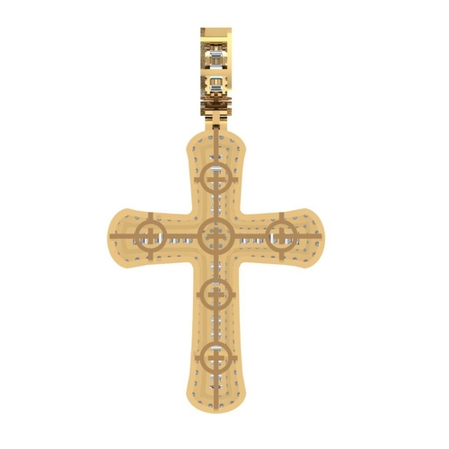 HIP-HOP CROSS PENDANT 3D Print 522912