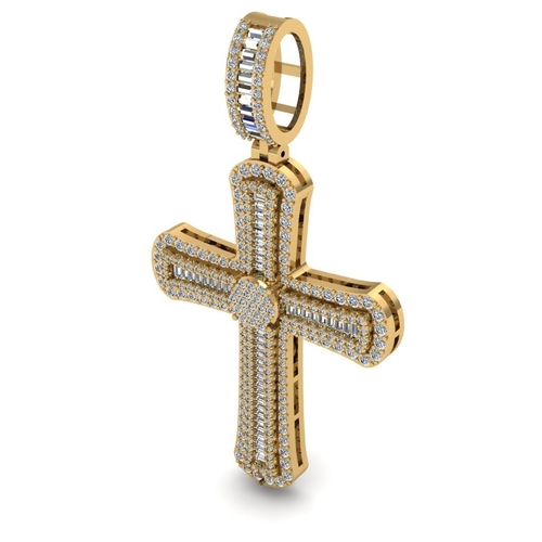 HIP-HOP CROSS PENDANT 3D Print 522914