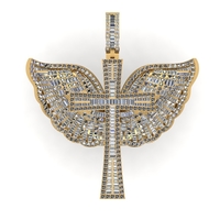 cross with wings pendant  - Thumbnail 1