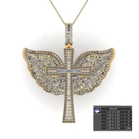 cross with wings pendant  - Thumbnail 5