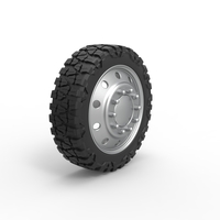 10 Hole front semi wheel for pickup Scale 1:25 - Thumbnail 2