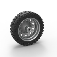 10 Hole front semi wheel for pickup Scale 1:25 - Thumbnail 9