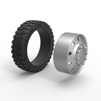 10 Hole front semi wheel for pickup Scale 1:25 - Thumbnail 10