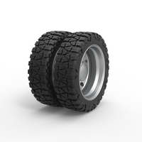 10 Hole rear semi wheel for pickup Scale 1:25 - Thumbnail 2