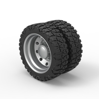 10 Hole rear semi wheel for pickup Scale 1:25 - Thumbnail 7