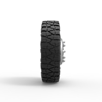 10 Oval Hole front semi wheel for pickup Scale 1:25 - Thumbnail 4