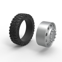 10 Oval Hole front semi wheel for pickup Scale 1:25 - Thumbnail 10