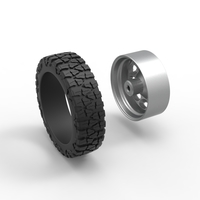 10 Oval Hole front semi wheel for pickup Scale 1:25 - Thumbnail 11