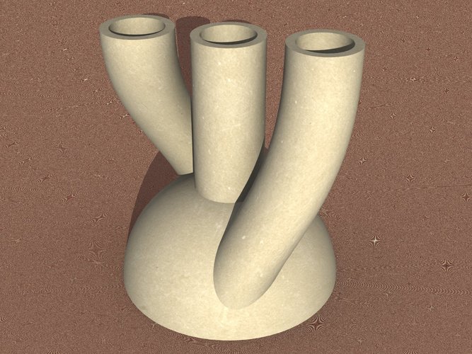Trio vase big  3D Print 52309