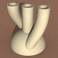 Small Trio vase big  3D Printing 52309