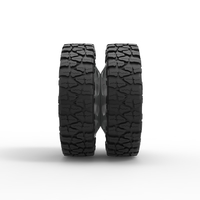 10 Oval Hole rear semi wheel for pickup 1:25 - Thumbnail 4