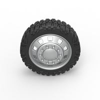 10 Square Hole front semi wheel for pickup Scale 1:25 - Thumbnail 6