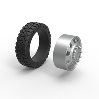 10 Square Hole front semi wheel for pickup Scale 1:25 - Thumbnail 9