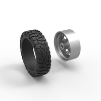 10 Square Hole front semi wheel for pickup Scale 1:25 - Thumbnail 10