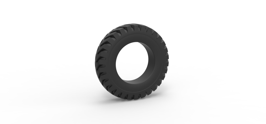 Diecast military tire 10 Scale 1:25 3D Print 523173