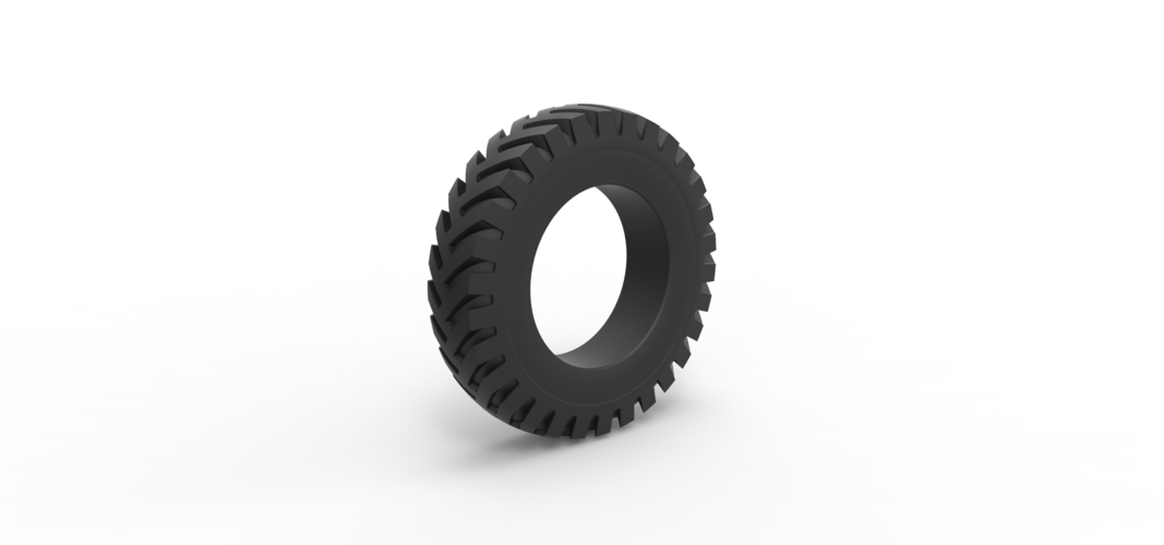 Diecast military tire 10 Scale 1:25 3D Print 523174
