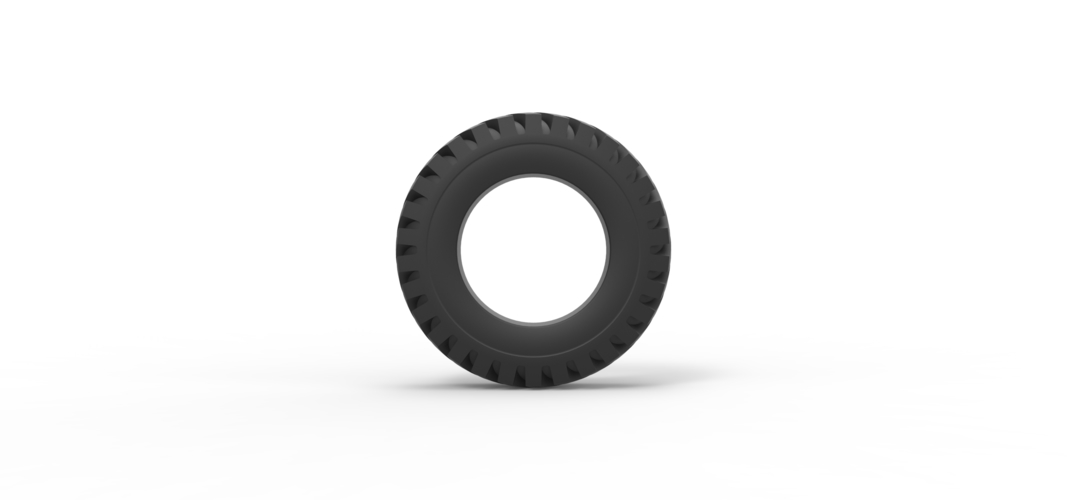 Diecast military tire 10 Scale 1:25 3D Print 523177