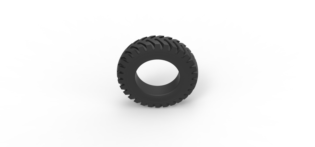 Diecast military tire 10 Scale 1:25 3D Print 523178