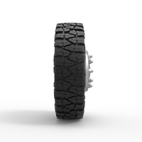 10 Triangular Hole front semi wheel for pickup V2 Scale 1:25 - Thumbnail 4