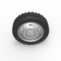 10 Triangular Hole front semi wheel for pickup V2 Scale 1:25 - Thumbnail 6