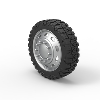 10 Triangular Hole front semi wheel for pickup V2 Scale 1:25 - Thumbnail 7