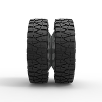 10 Triangular Hole rear semi wheel for pickup V2 Scale 1:25 - Thumbnail 4