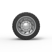 10 Triangular Hole rear semi wheel for pickup V3 Scale 1:25 - Thumbnail 5