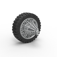 Front slab semi wheel for pickup Scale 1:25 - Thumbnail 1