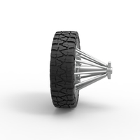 Front slab semi wheel for pickup Scale 1:25 - Thumbnail 3