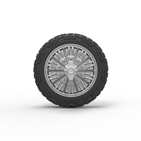 Front slab semi wheel for pickup Scale 1:25 - Thumbnail 5