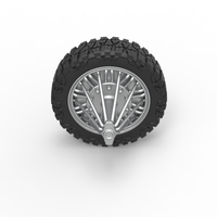 Front slab semi wheel for pickup Scale 1:25 - Thumbnail 6