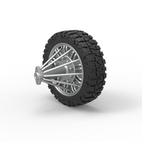 Front slab semi wheel for pickup Scale 1:25 - Thumbnail 7