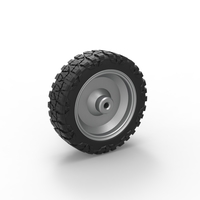 Front slab semi wheel for pickup Scale 1:25 - Thumbnail 8