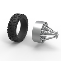 Front slab semi wheel for pickup Scale 1:25 - Thumbnail 9