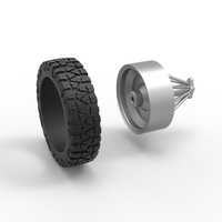 Front slab semi wheel for pickup Scale 1:25 - Thumbnail 10