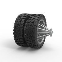 Rear slab semi wheel for pickup Scale 1:25 - Thumbnail 2