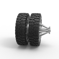 Rear slab semi wheel for pickup Scale 1:25 - Thumbnail 3