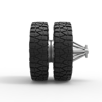 Rear slab semi wheel for pickup Scale 1:25 - Thumbnail 4