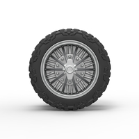 Rear slab semi wheel for pickup Scale 1:25 - Thumbnail 5