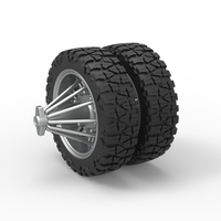 Rear slab semi wheel for pickup Scale 1:25 - Thumbnail 7