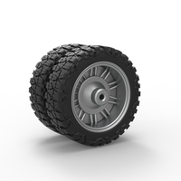 Rear slab semi wheel for pickup Scale 1:25 - Thumbnail 8