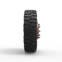 Diecast Front wire semi wheel for pickup Scale 1:25 - Thumbnail 4