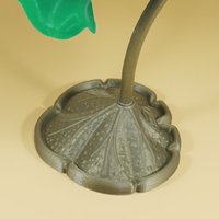 art nouveau lotus lamp - Thumbnail 2
