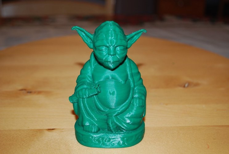 Improved Yoda Buddha w/ Lightsaber  3D Print 52346