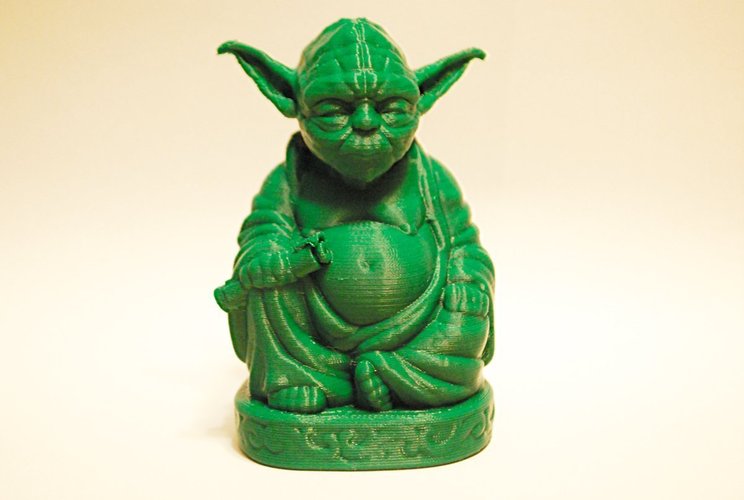 Improved Yoda Buddha w/ Lightsaber  3D Print 52347