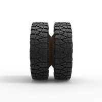 Rear wire semi wheel for pickup Scale 1:25 - Thumbnail 4