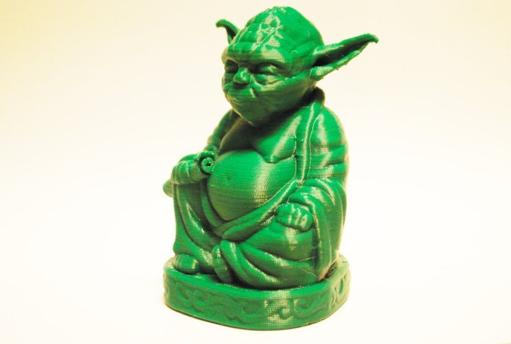Improved Yoda Buddha w/ Lightsaber  3D Print 52348