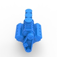 Engine V8 for vintage Monster truck 1:25 - Thumbnail 7