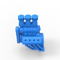 Engine V8 for vintage Monster truck 1:25 - Thumbnail 10